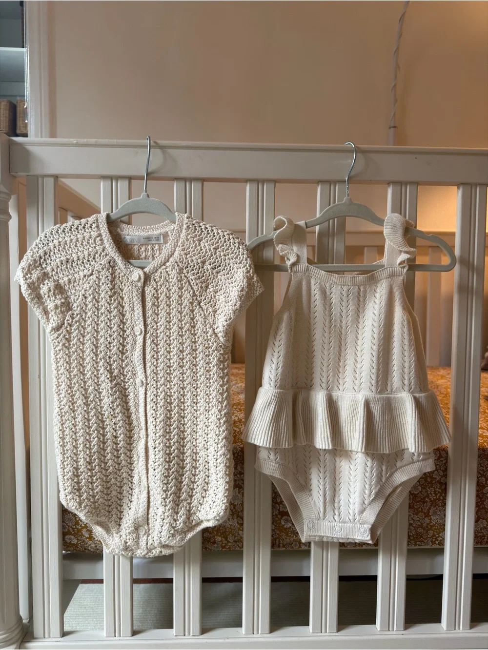 Zara Cream Knit & Crochet Baby One-Piece Bundle!!